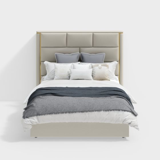 Urban Elegance 3D model Bed