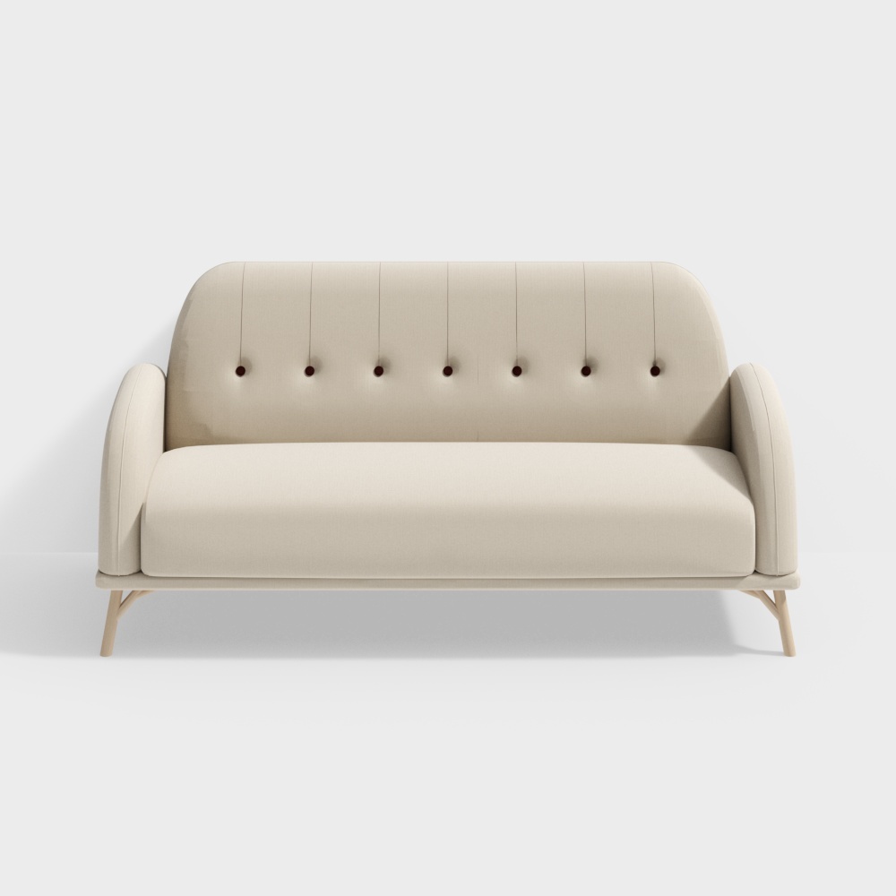 Sofa nhỏ vui tươi màu xám nhạt