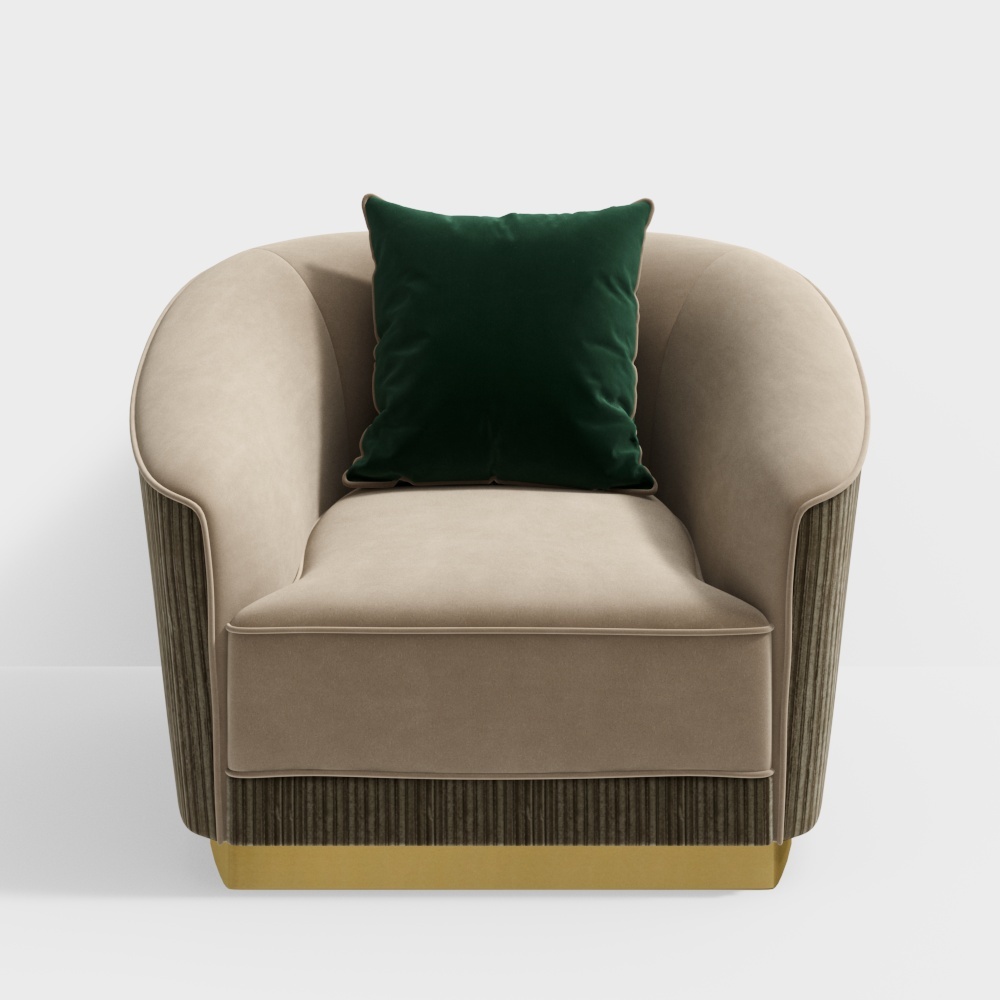 Zhida Home-Zhida Home-Light luxury style sofa single position CX2175-4-D1