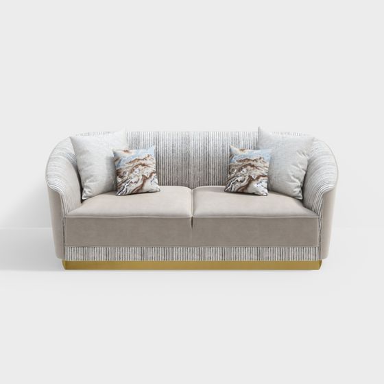 Sophisticated Sofa 3D model for Modern Interiors