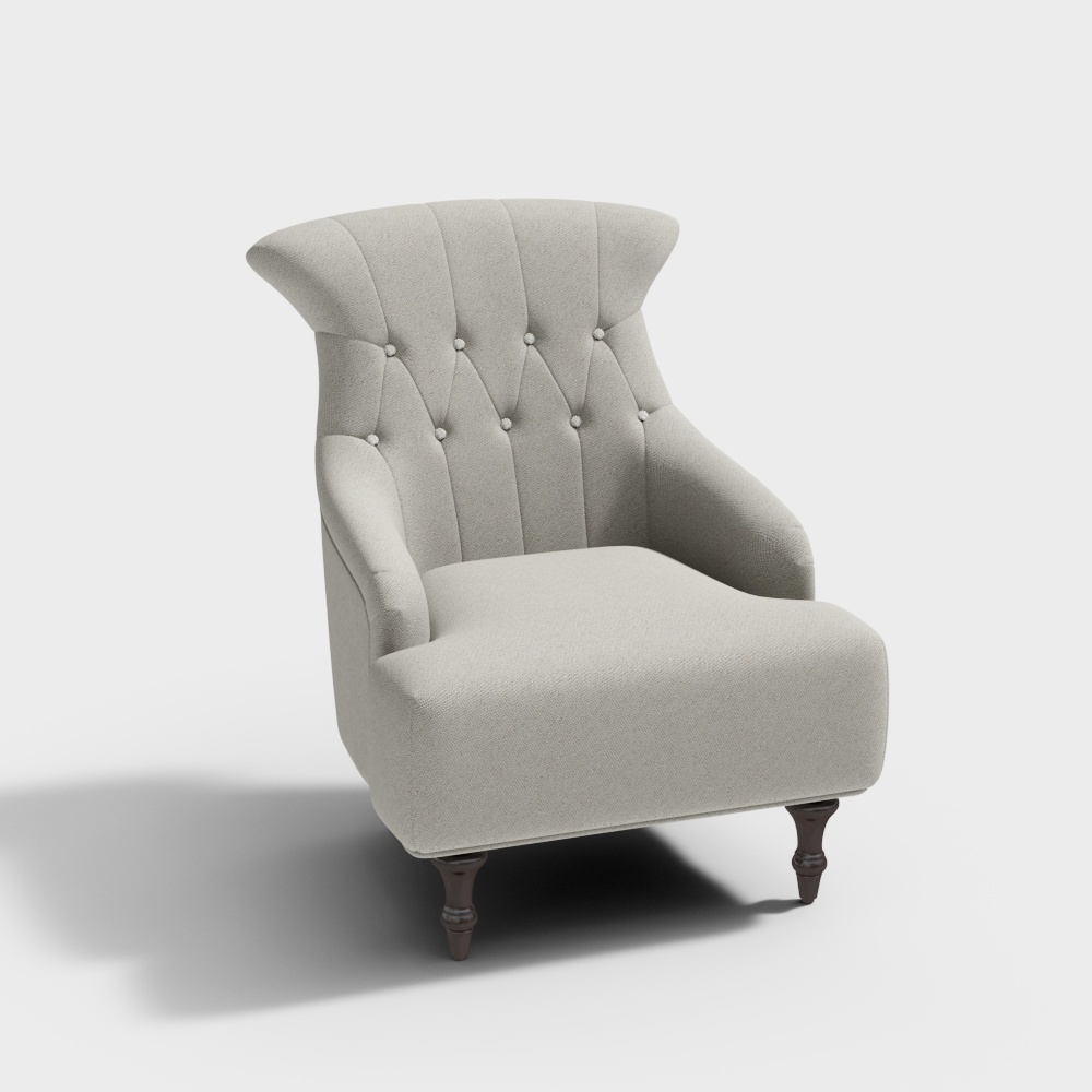 Zhida Home-American living room side chair single lounge chair C1802-5-D1