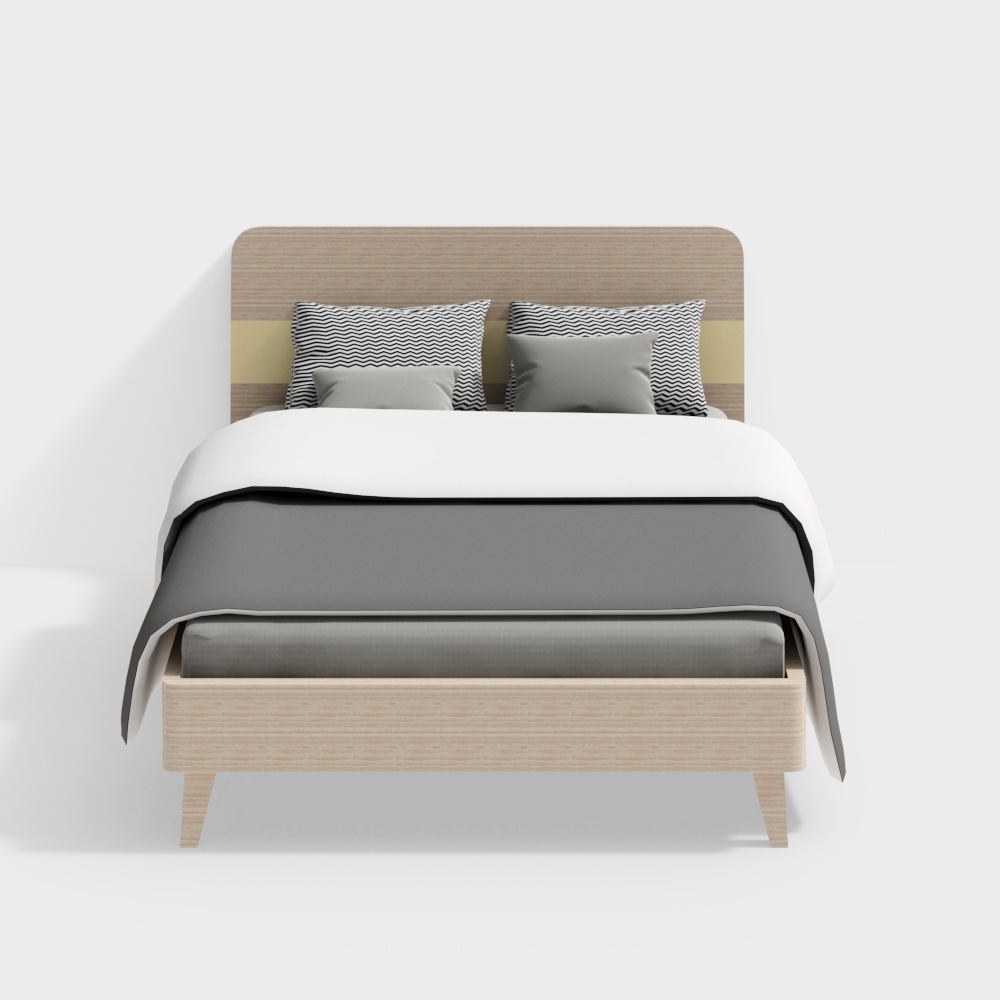 6603-2 Nordic beds king size bed
