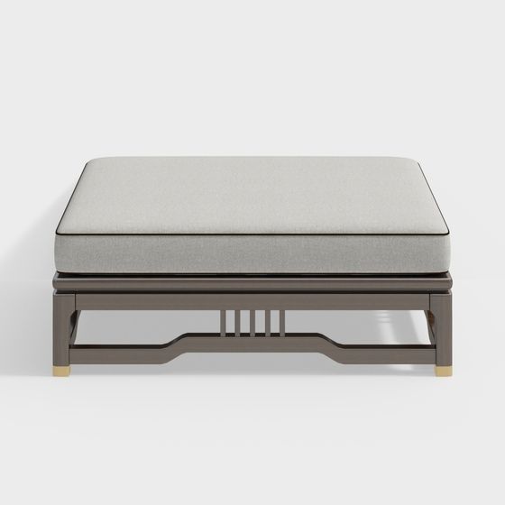 Urban Comfort Ottoman 3D model for Modern Interiors