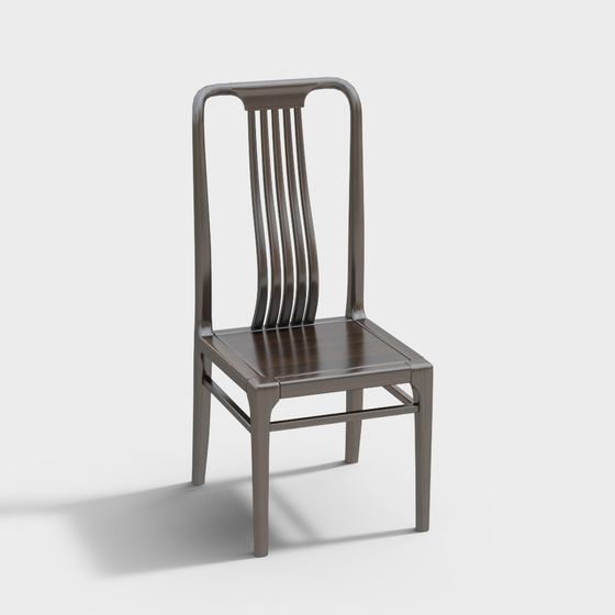 Elegant Low-Poly Chair 3D model