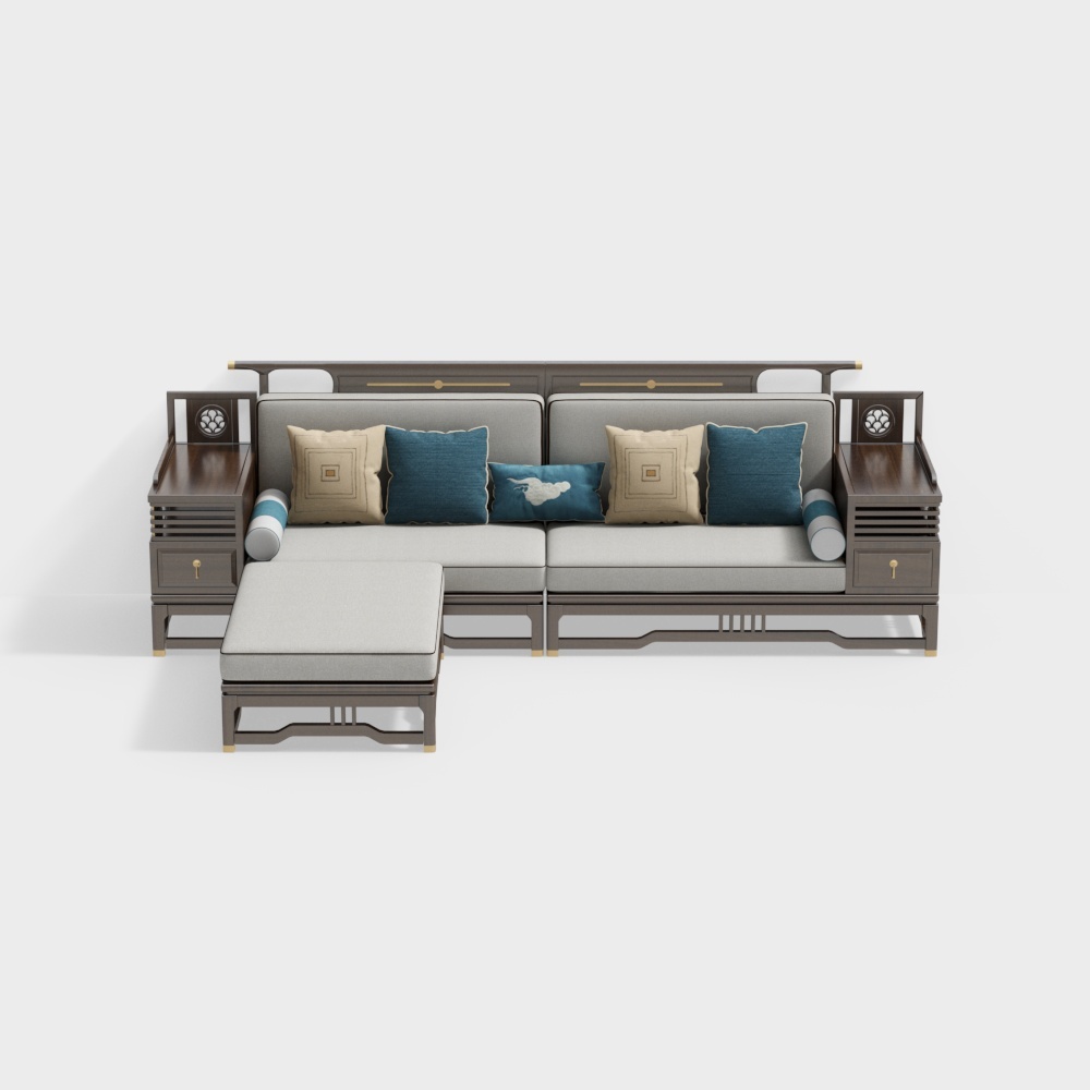 Royal Kai - Guofeng - G806: Sofa Góc - Foot-M