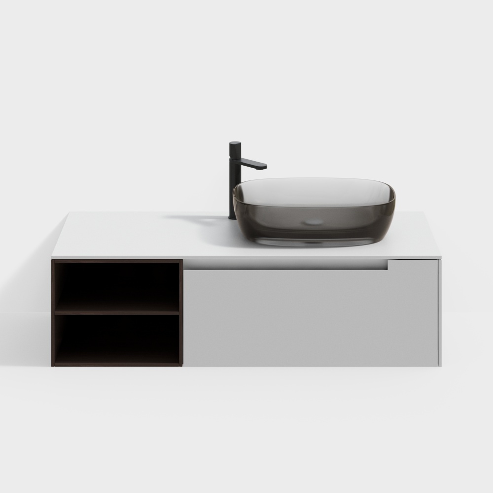 Совмещенная тумба для ванной