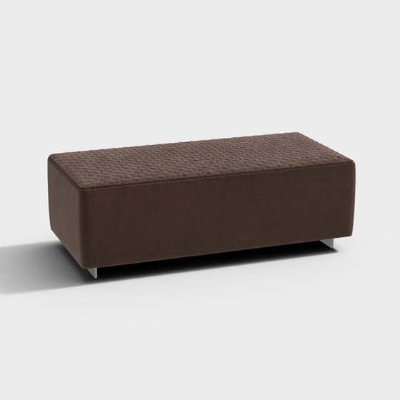 Cozy Ottoman 3D model for Modern Spaces