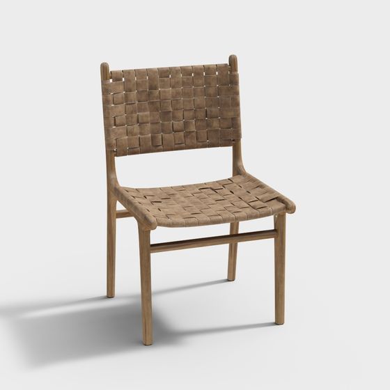 Stylish Woven Chair 3D model for Modern Design