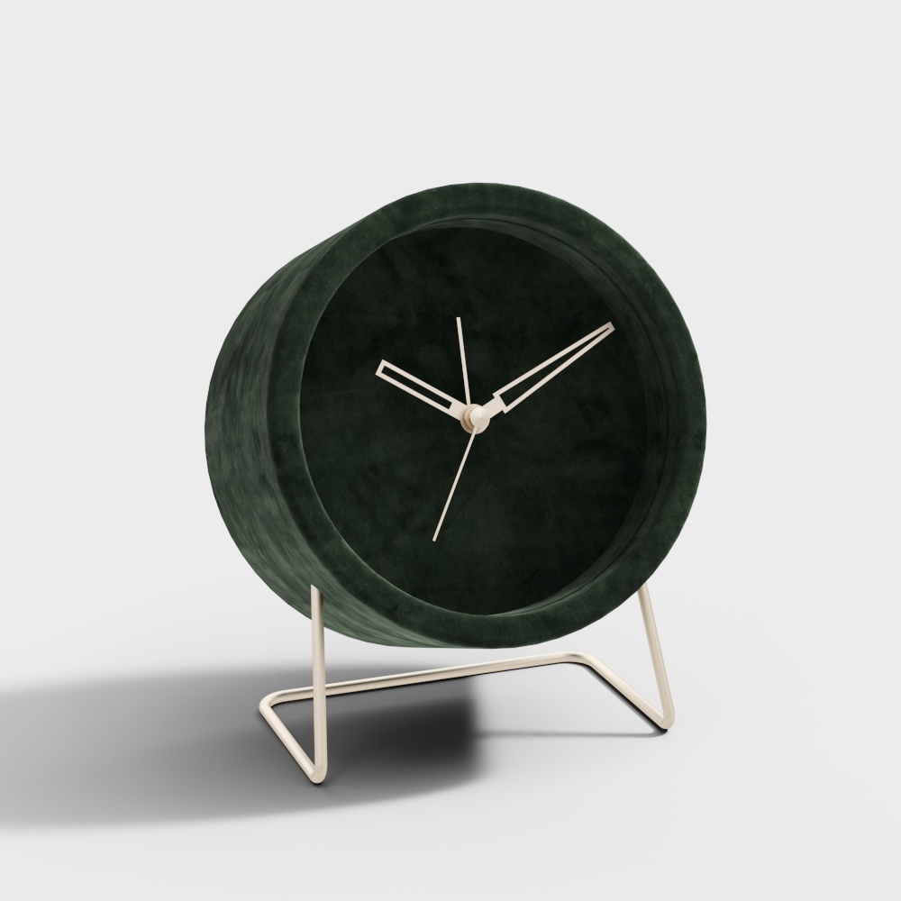 Réveil silencieux en velours KARLSSON néerlandais - Vert foncé