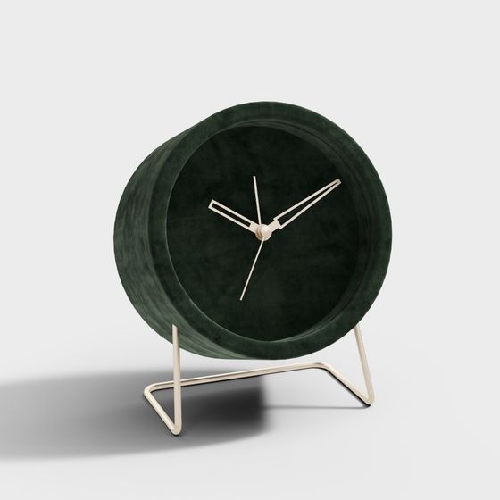 Réveil silencieux en velours KARLSSON néerlandais - Vert foncé