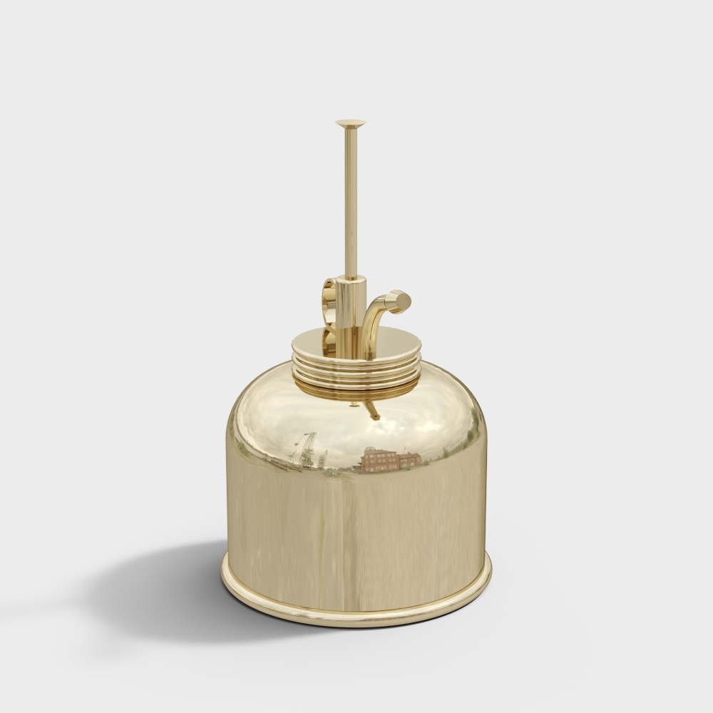 ReFound British Centennial Classic Design Brass Hand-pressed Spray Pot Multi-Meat Potted Garden Watering Spray Pot - Gold