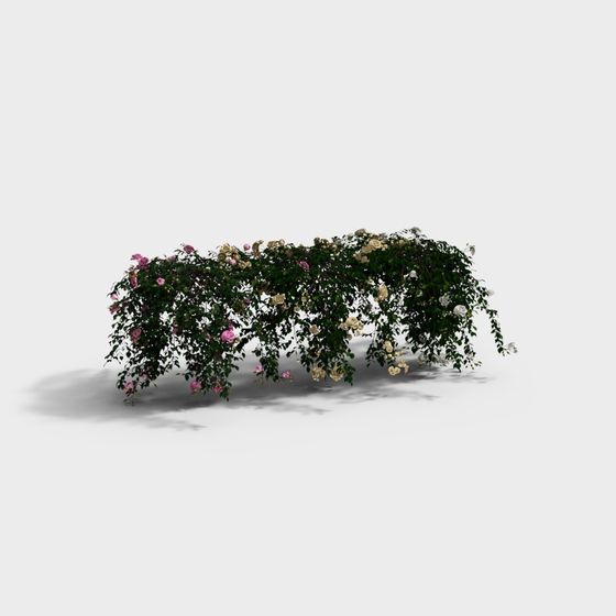 Rose Archway 3D model in a Tranquil Garden