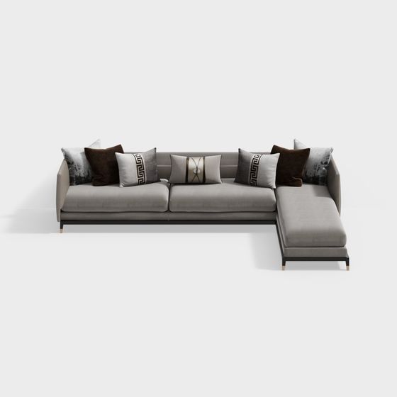 Elegant 3D Sofa Model for Modern Interiors