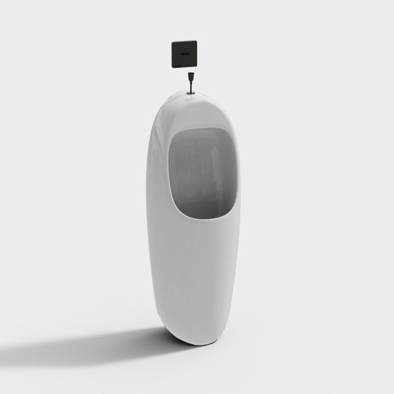Minimalist Urinal 3D model for Modern Designs