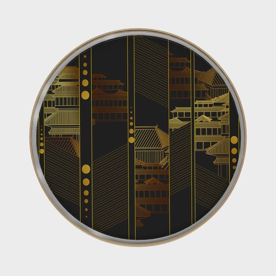 architektonisches hängendes Gemälde - grau