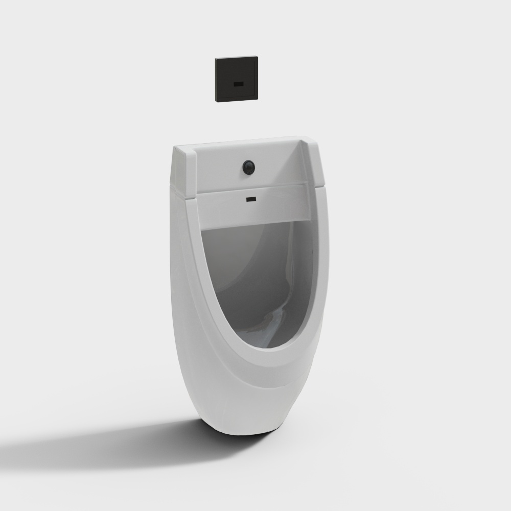 Elegant Low-Poly Urinal 3D Model