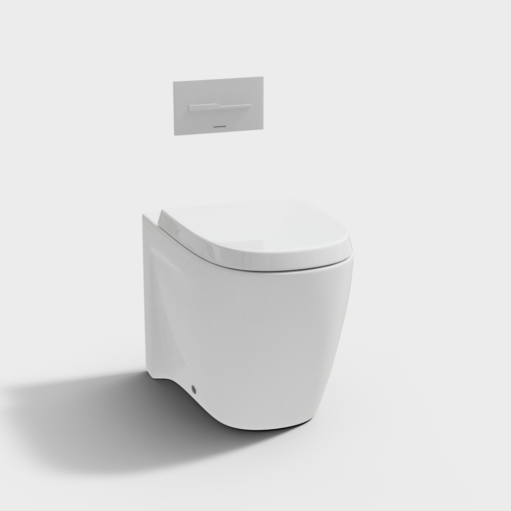 Modern bathroom toilet