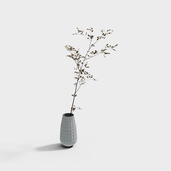 Elegant Low Poly Vase 3D model for Creative Projects