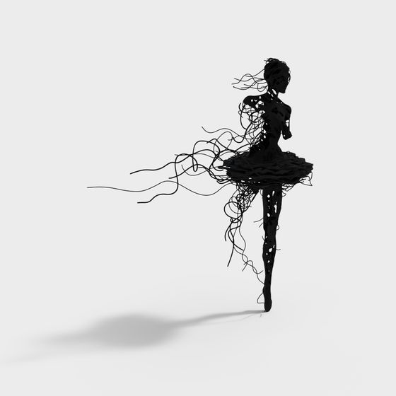 Graceful Thread Dancer 3D model