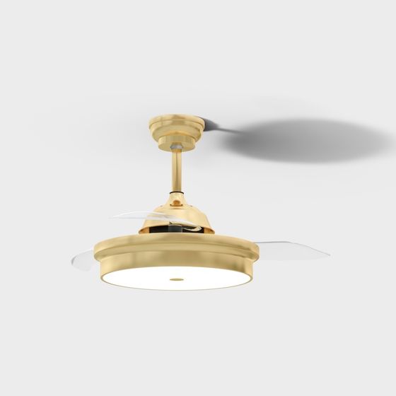Chic Ceiling Fan 3D Model for Contemporary Homes