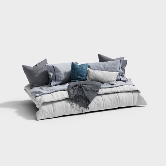 Cozy Corner 3D Sofa Model for Modern Spaces