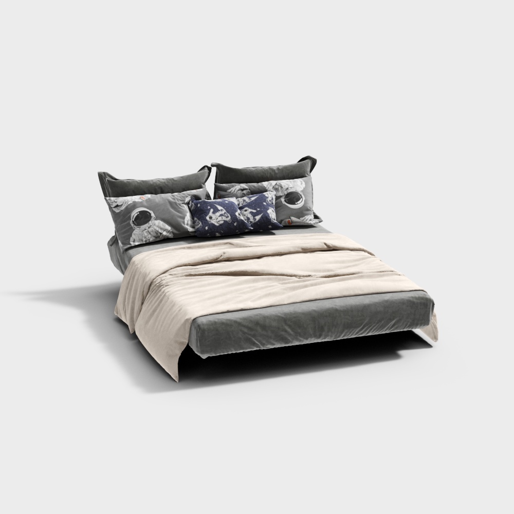 bedding set BED SHEETS with Mattress and pillow, quilt blanket cover plain