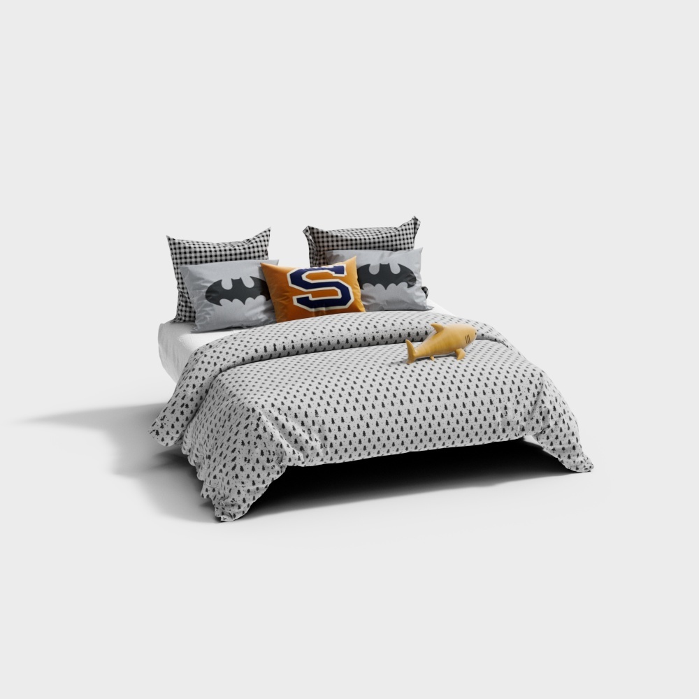 bedding set BED SHEETS with Mattress and pillow, quilt blanket cover plain