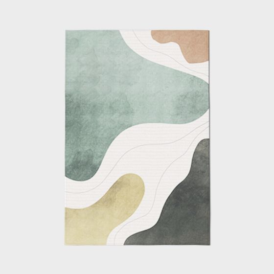 Artistic Abstract Carpet 3D Model for Modern Spaces