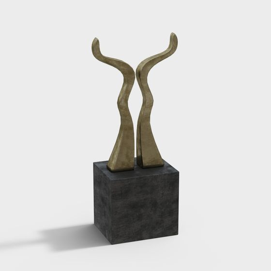 Abstract Hyperbolic Sculpture 3D model