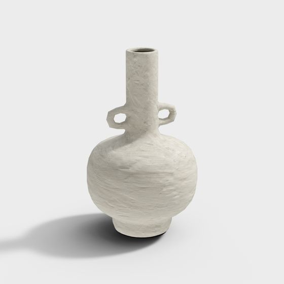 Elegant Textured Vase 3D model