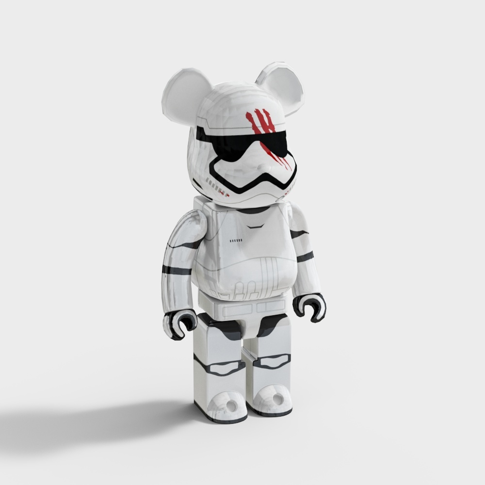 Low Poly Mechanical Mouse Warrior 3D model