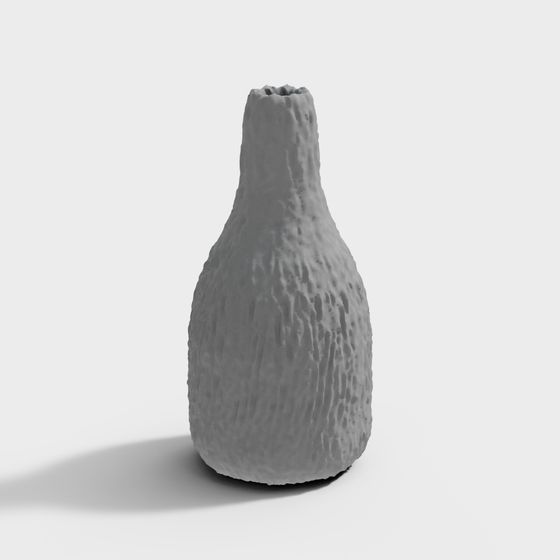 Rock Bottle 3D Model Design