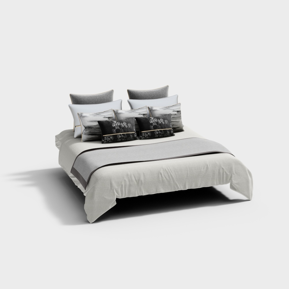 bedding set BED SHEETS with Mattress and pillow, quilt blanket cover plain