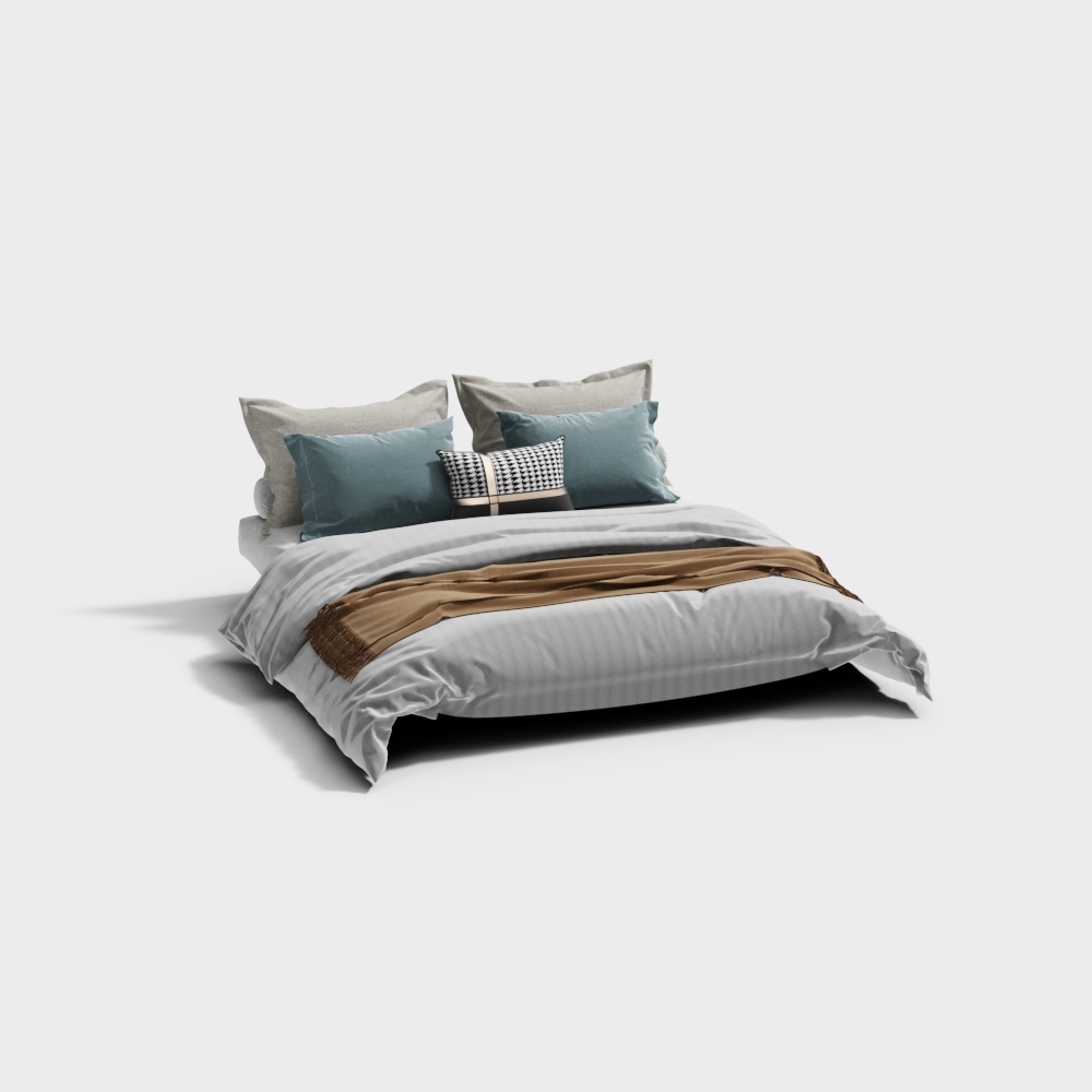 bedding set BED SHEETS with Mattress and pillow, quilt blanket cover plain