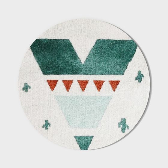 Colorful Geometric Carpet 3D model for Creative Spaces