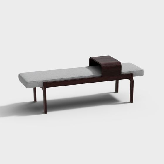 Urban Leisure Bench 3D model