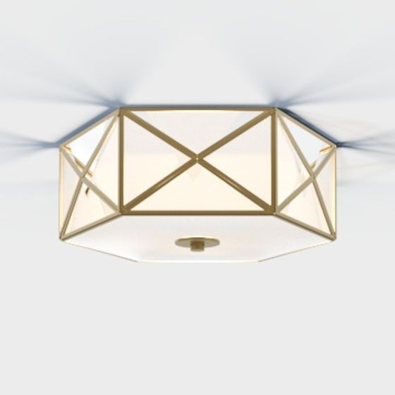Sleek Geometric Ceiling Light 3D model