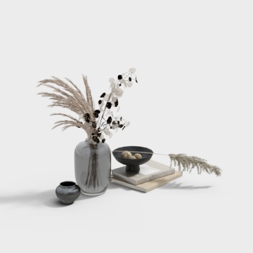 Modern dry flower jewelry ornaments set pieces set