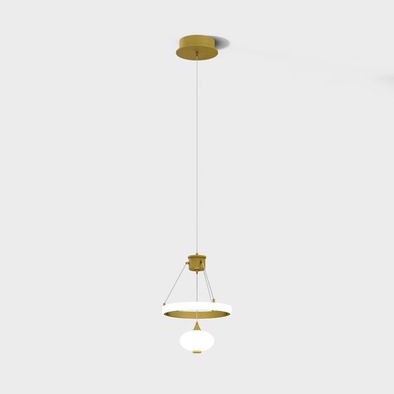 Elegant Chandelier 3D model for Contemporary Interiors