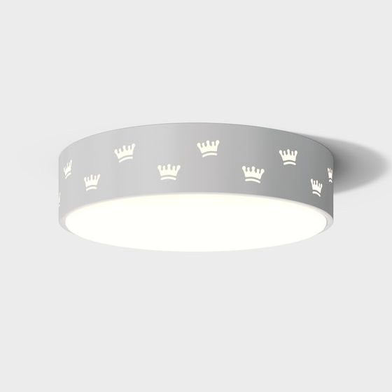 Sophisticated Crown Light Fixture 3D model