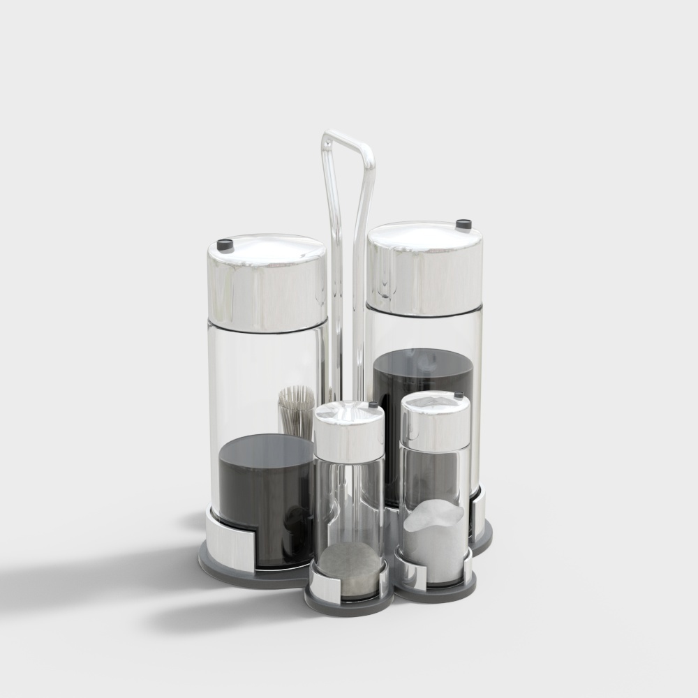 Transparent seasoning bottle