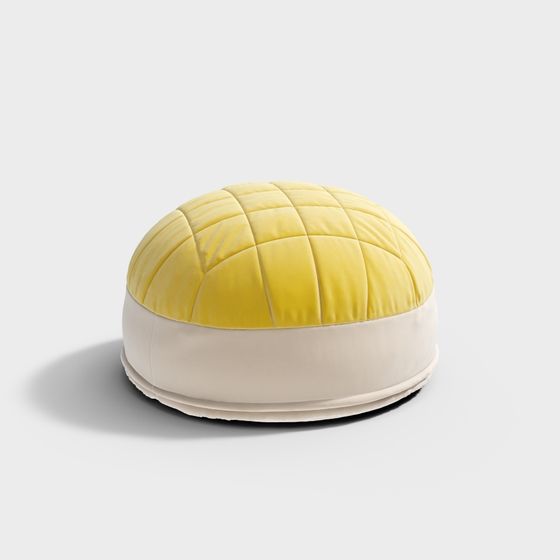 Cozy Round Stool 3D model for Modern Interiors