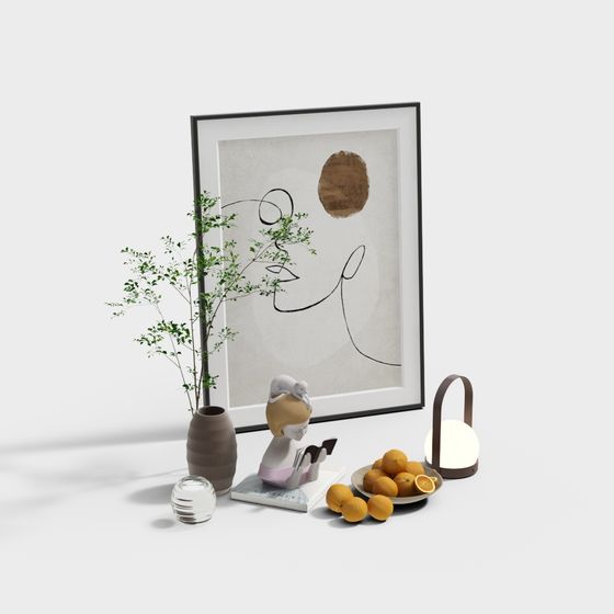 Tranquil Reading Nook 3D model