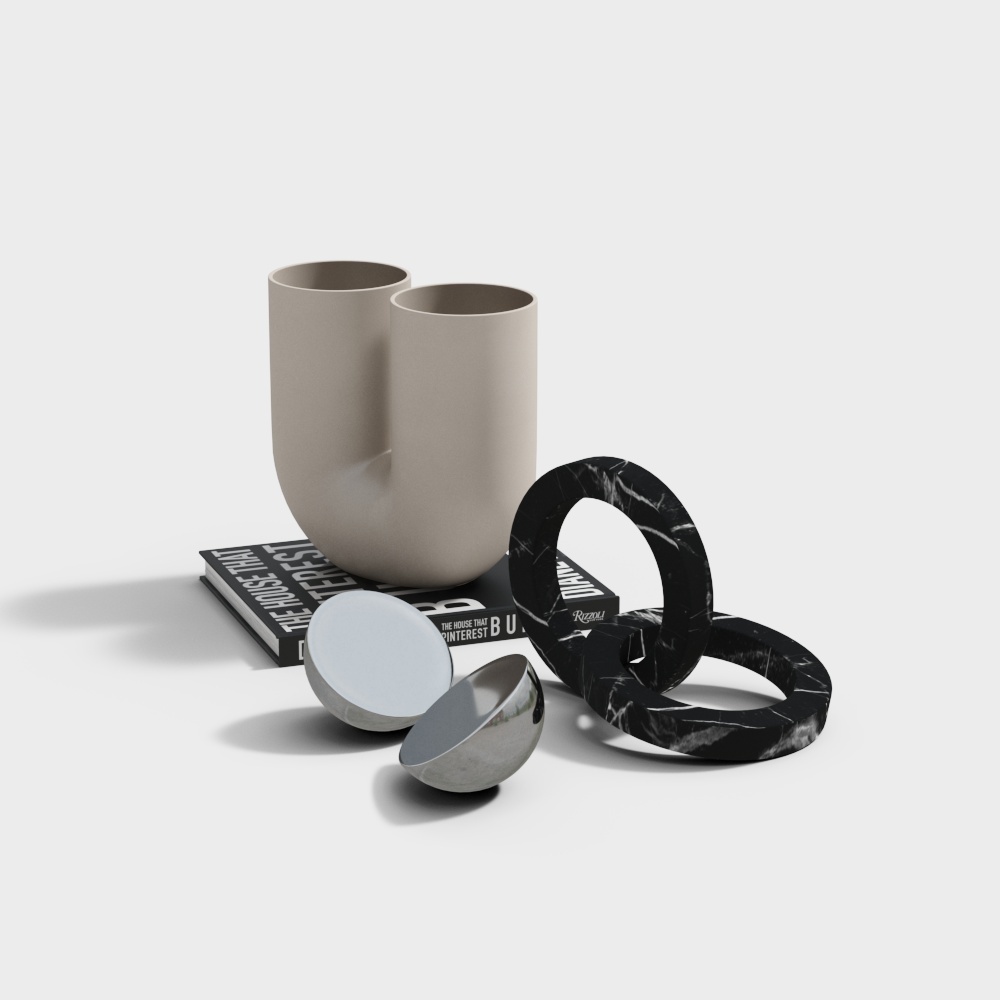 Urban Corner 3D model - Minimalist Elegance