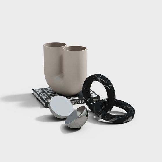 Urban Corner 3D model - Minimalist Elegance