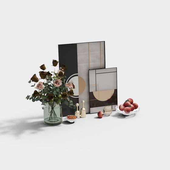 Urban Garden 3D Model - Low Polygon Design