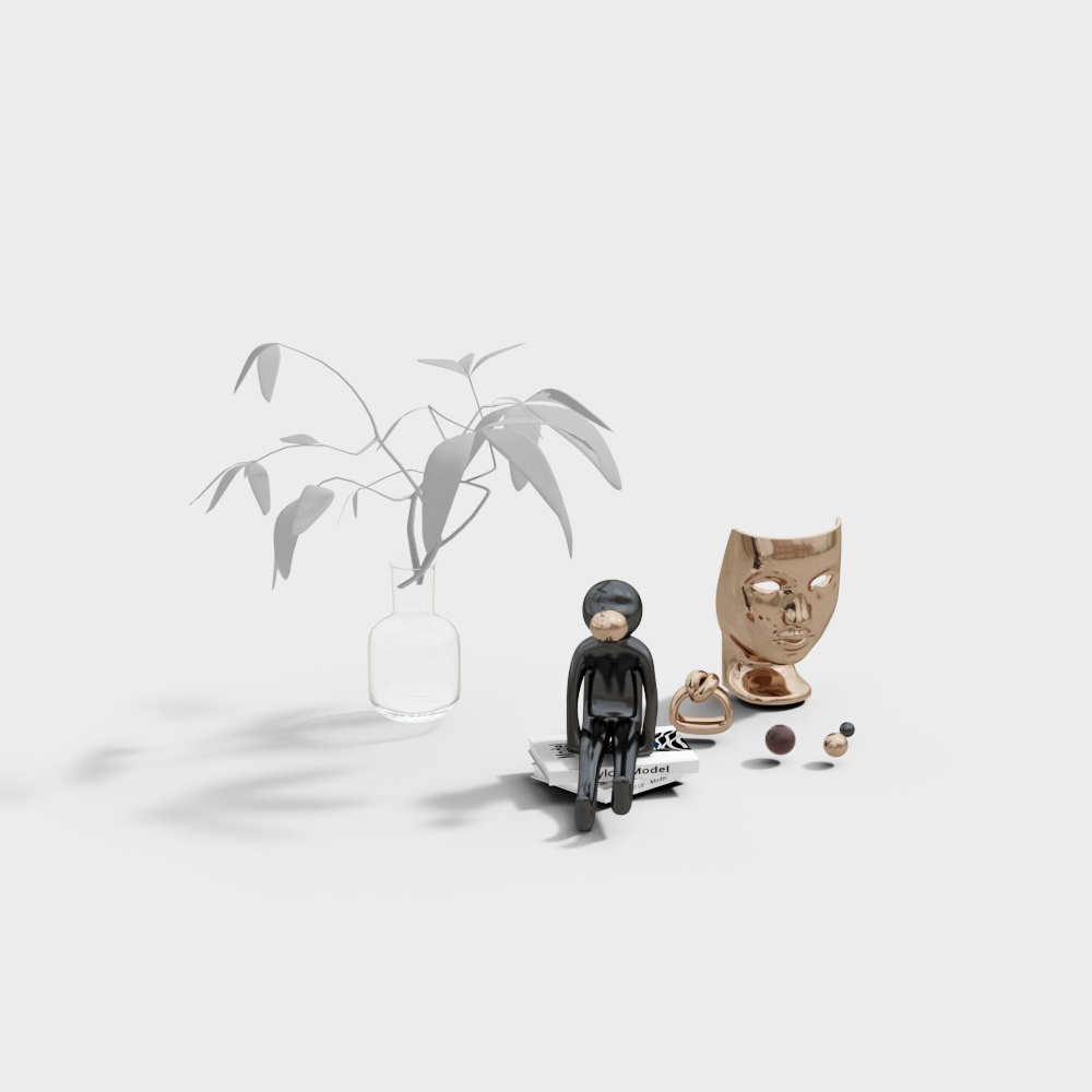 Modern Minimalist Decorative Objects 3D model