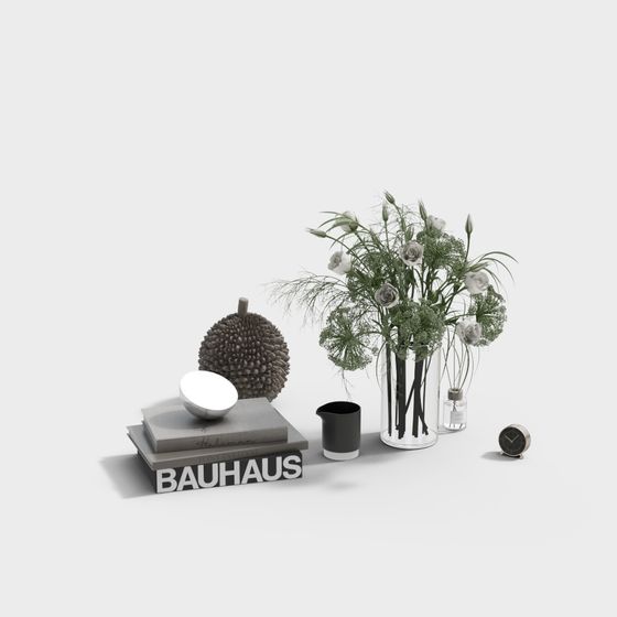 Bauhaus Table Arrangement 3D model