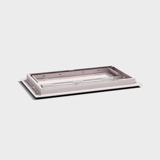 Industrial Metal Tray 3D model for Creative Projects