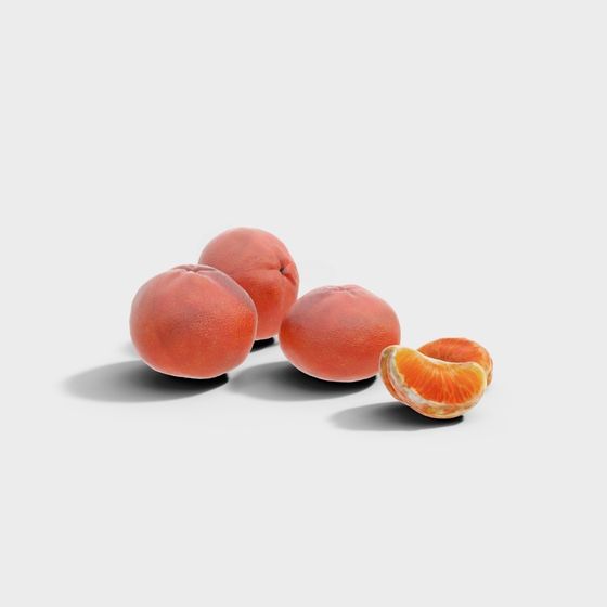 Realistic Orange Fruit 3D model